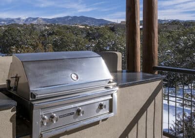 Black Granite Patio Countertop Surround